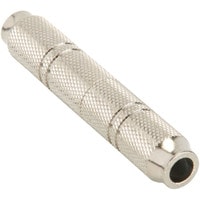 1/4" Stereo To 1/4" Stereo Coupler Metal